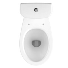 Унитаз-компакт сорт Коммерческий Модель 04 с горизонтальным выпуском с сиденьем полипропилен белый (64884) - фото 4