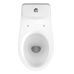 Унитаз-компакт сорт Коммерческий Модель 05 с косым выпуском с сиденьем полипропилен белый (64885) - фото 8