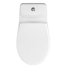 Унитаз-компакт сорт Коммерческий Модель 05 с косым выпуском с сиденьем полипропилен белый (64885) - фото 7