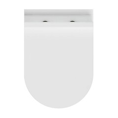 Унитаз подвесной сорт Коммерческий Модель 04 безободковый белый с сиденьем дюропласт микролифт (69221) - фото 9