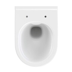 Унитаз подвесной сорт Коммерческий Модель 04 безободковый белый с сиденьем дюропласт микролифт (69221) - фото 8