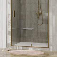 Сиденье для душа WasserKraft алюминий белое (SS403) - фото 3