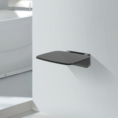 Сиденье для душа WasserKraft полипропилен черное (SS402) - фото 4