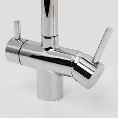 Смеситель для кухни WasserKraft хром с поворотным изливом с подключением к фильтру однорычажный (A8317) - фото 3