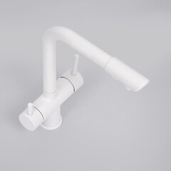 Смеситель для кухни WasserKraft белый с поворотным изливом с подключением к фильтру однорычажный (A8357) - фото 8