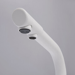 Смеситель для кухни WasserKraft белый с поворотным изливом с подключением к фильтру однорычажный (A8357) - фото 4