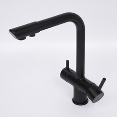 Смеситель для кухни WasserKraft черный с поворотным изливом с подключением к фильтру однорычажный (A8367) - фото 9