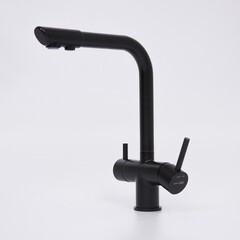 Смеситель для кухни WasserKraft черный с поворотным изливом с подключением к фильтру однорычажный (A8367) - фото 10