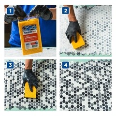 Губка для удаления эпоксидной затирки Plitonit 170х100х47 мм целлюлоза - фото 2