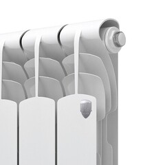 Радиатор биметаллический Royal Thermo Revolution B 500 мм 12 секций 1" боковое подключение белый - фото 4