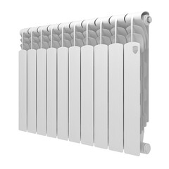 Изображение товара Радиатор биметаллический Royal Thermo Revolution B 500 мм 10 секций 1" боковое подключение белый