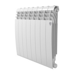 Радиатор биметаллический Royal Thermo BiLiner B 500 мм 8 секций 1" боковое подключение белый - фото 1