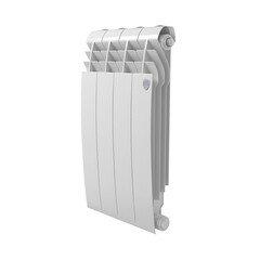 Радиатор биметаллический Royal Thermo BiLiner B 500 мм 4 секции 1" боковое подключение белый - фото 1