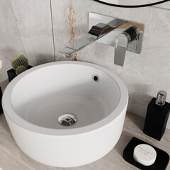 Смеситель для раковины встраиваемый WasserKraft Lopau однорычажный хром (3230) - фото 3