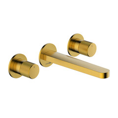 Смеситель для раковины встраиваемый WasserKraft Schunter двухвентильный золото (8245) - фото 1