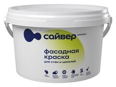 Краска водно-дисперсионная фасадная Сайвер белая 3 кг