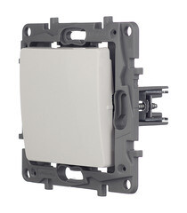 Выключатель Legrand Etika одноклавишный встраиваемый белый (672201) - фото 4