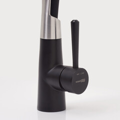 Смеситель для кухни WasserKraft никель/черный с гибким изливом однорычажный (A8417) - фото 3