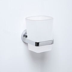 Стакан для ванной WasserKraft Mosel с держателем стекло матовый/металл хром (K-46628) - фото 6