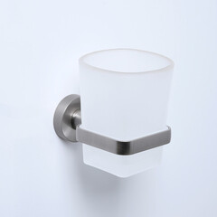 Стакан для ванной WasserKraft Tauber с держателем стекло матовый/металл никель (K-64428) - фото 5