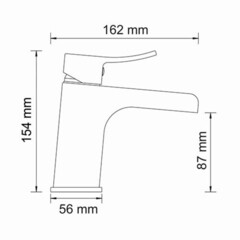 Смеситель для раковины WasserKraft Aller однорычажный каскадный хром (1069) - фото 2