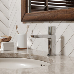 Смеситель для раковины WasserKraft Naab однорычажный хром (8603) - фото 10