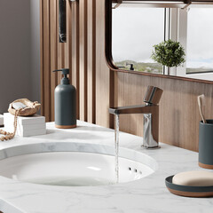 Смеситель для раковины WasserKraft Naab однорычажный хром (8603) - фото 3