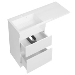 Тумба под раковину и стиральную машину АСБ-Мебель Альта 60 см белая (10255) - фото 4