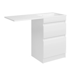 Изображение товара Тумба под раковину и стиральную машину АСБ-Мебель Альта 60 см белая (10255)