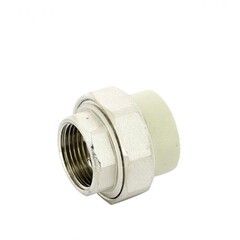 Муфта полипропиленовая FV-Plast разъемная (американка) 40 мм х 1 1/4 ВР(г) под ключ (236040) - фото 2