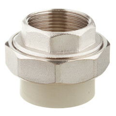 Муфта полипропиленовая FV-Plast разъемная (американка) 40 мм х 1 1/4 ВР(г) под ключ (236040) - фото 1