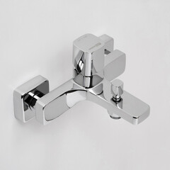 Смеситель для ванны WasserKraft Naab хром однорычажный с коротким изливом без лейки (8601) - фото 8