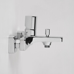 Смеситель для ванны WasserKraft Naab хром однорычажный с коротким изливом без лейки (8601) - фото 7