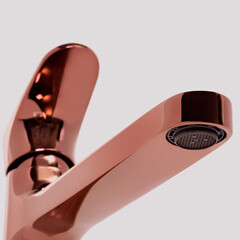 Смеситель для раковины WasserKraft Asphe однорычажный розовое золото (7703H) - фото 5