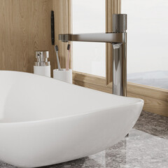 Смеситель для раковины WasserKraft Mosel однорычажный хром (4603H) - фото 2