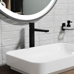 Смеситель для раковины WasserKraft Nuthe однорычажный черный (9103H) - фото 3