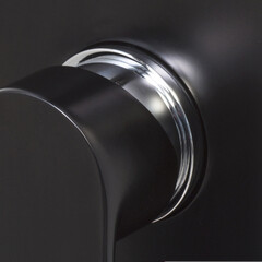 Смеситель для душа встраиваемый WasserKraft Elbe термостатический с переключателем без лейки черный (7499 Thermo) - фото 4