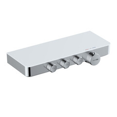 Смеситель для душа встраиваемый WasserKraft Mindel термостатический с переключателем без лейки белый (8599 Thermo)