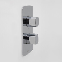 Смеситель для душа встраиваемый WasserKraft Naab термостатический с переключателем без лейки хром (8644 Thermo) - фото 4