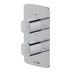 Смеситель для душа встраиваемый WasserKraft Naab термостатический с переключателем без лейки хром (8644 Thermo)