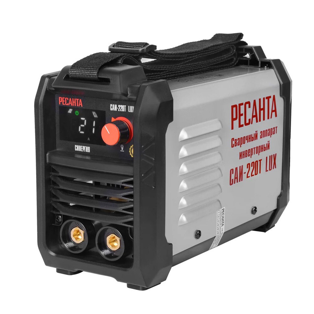 Изображение товара Сварочный аппарат инверторный Ресанта САИ-220Т LUX MMA 220А воздушное охлаждение