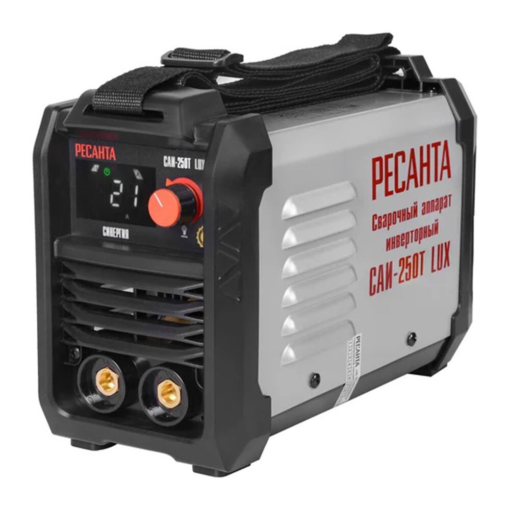 Изображение товара Инверторный сварочный аппарат Ресанта САИ-250Т LUX для ручной дуговой сварки MMA