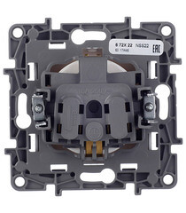 Розетка Legrand Etika встраиваемая белая со шторками (672222) - фото 3