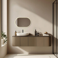 Зеркало с подсветкой овальное 80х50 см с сенсорным включением Silver Mirrors Vero (LED-00003104) - фото 5