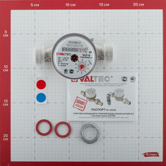 Счетчик универсальный Valtec DN15 110 мм без сгонов - фото 3