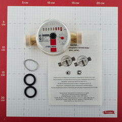 Счетчик для горячей воды Itelma WFW20 DN15 110 мм без сгонов - фото 5