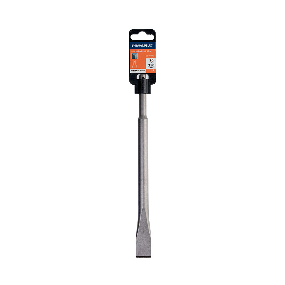 

Зубило плоское SDS-plus Rawlplug (RT-SDSA-FC-20/250) 20х250 мм