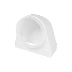 Изображение товара Соединитель пластиковый для плоских воздуховодов 90х220 мм 90° с прямоугольными d150 мм фланцевое соединение