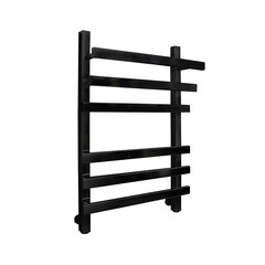 Полотенцесушитель водяной Indigo Askel 600х400 мм лесенка черный муар - фото 3