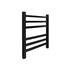 Полотенцесушитель водяной Indigo Aletto 600х500 мм лесенка черный муар - фото 4